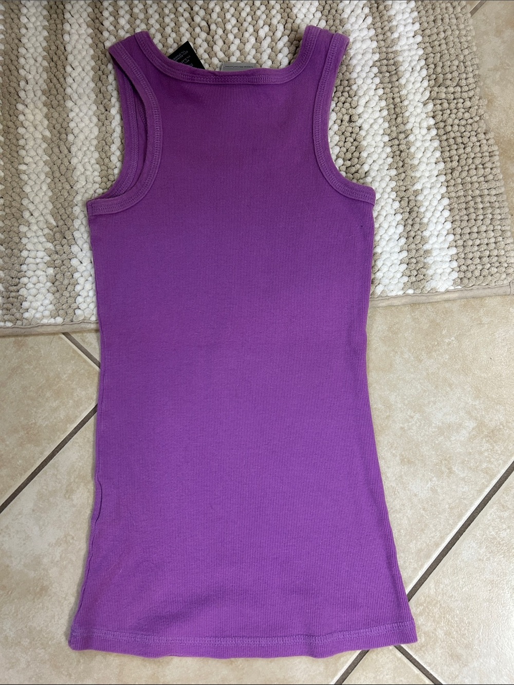 Harley-Davidson Purple Tank Top with Green and White Graphic - Picture 4 of 4